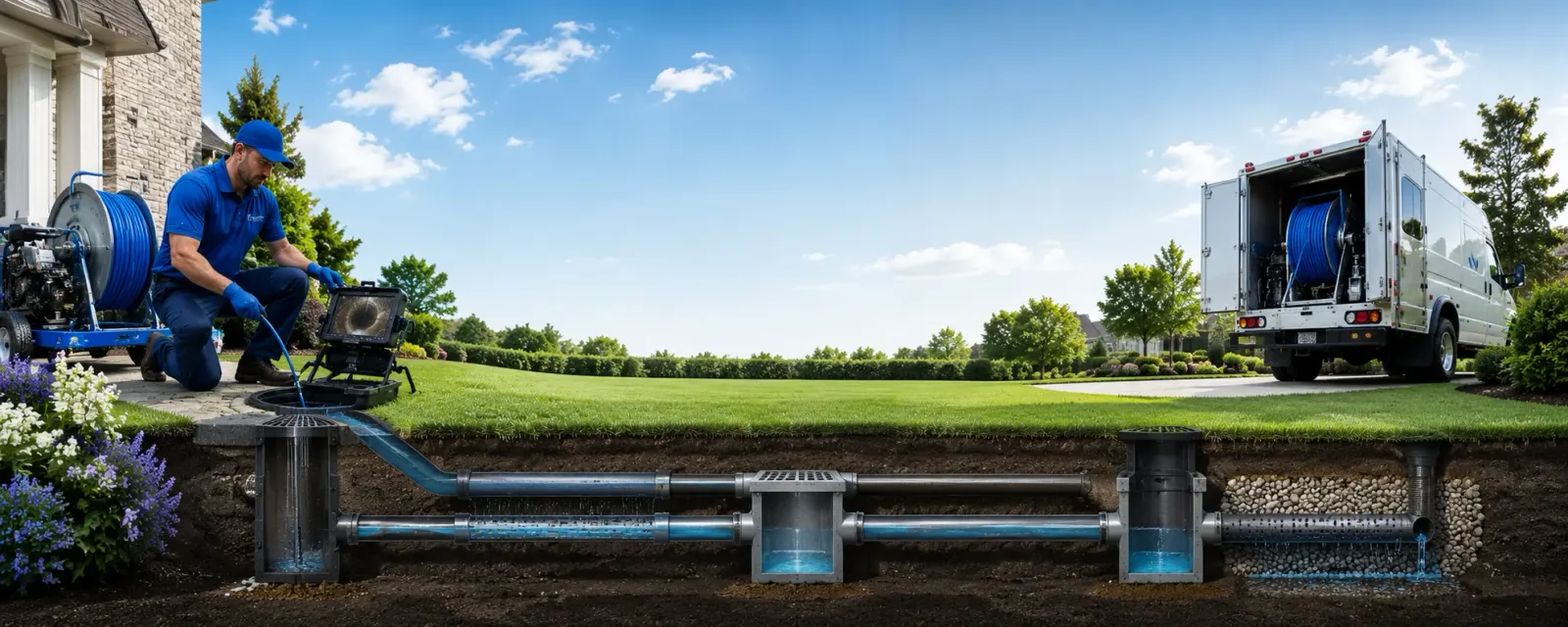 Outdoor drain cleaning information for Andover, ME